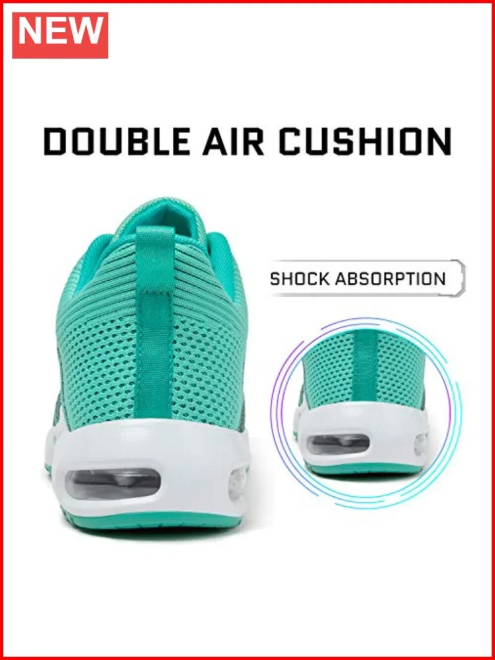 Lightweight Mesh Air Cushion Running Sneakers with Arch Support